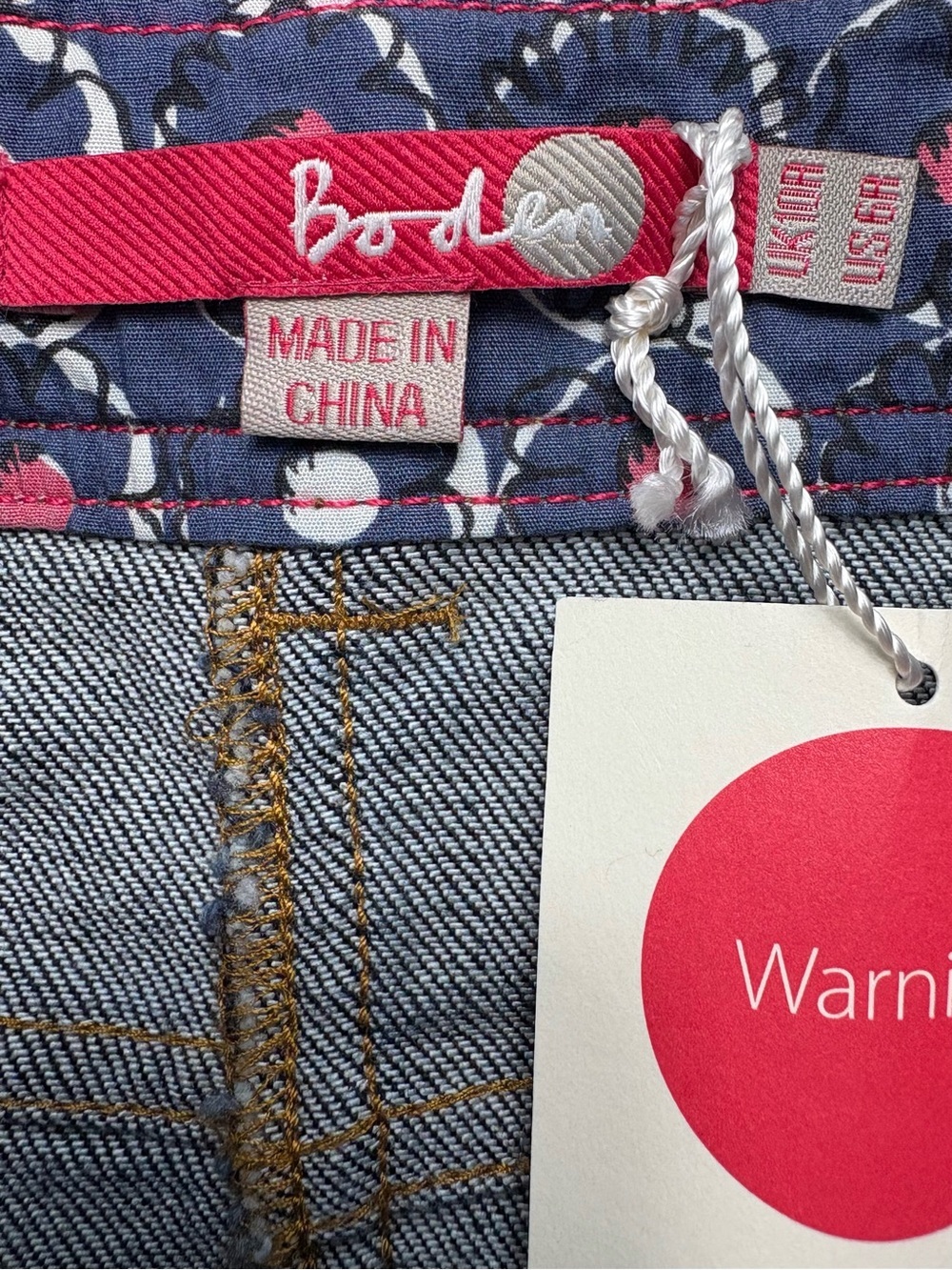 NWT Boden Dark Wash Denim A-Line Mini Skirt Size 6 WG371 - Picture 5 of 8